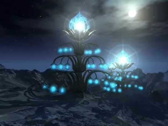 Scifi Lantern Tree 3d model Scifi Lantern Tree 3d model