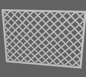 Lattice Frame Decoration 3d model