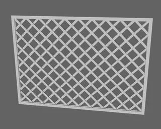 Lattice Frame Decoration 3d model Lattice Frame Decoration 3d model