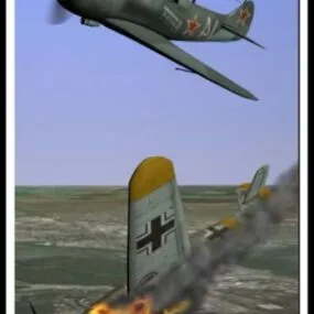 Vintage Aircraft Lavotchkin La5 3d model