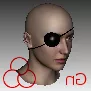 Eyepatch Fashion With Mannequin Head 3d model
