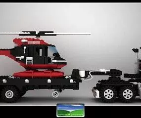 Lego Truck Toy 3d model