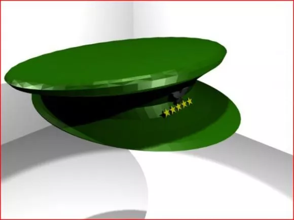 Old Style Police Hat 3d model Old Style Police Hat 3d model