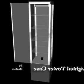 Lighted Display Cabinet 3d model