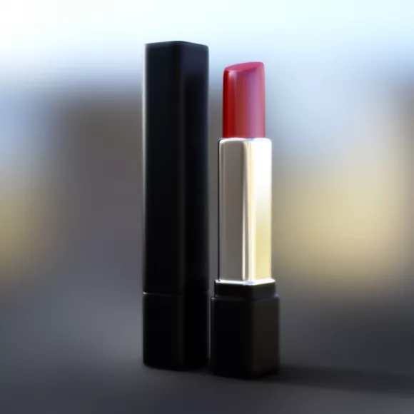 Cosmetics With Chest 3d model
