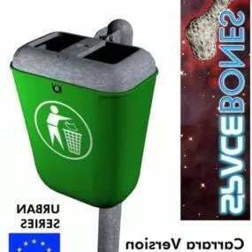 Park Trash Bin 3d model