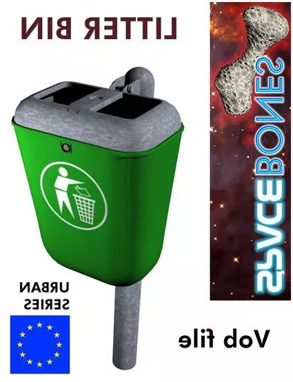 Wooden Trash Bin With Cap 3d model
