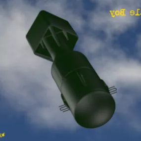 Little Boy Nuke Bomb 3d model