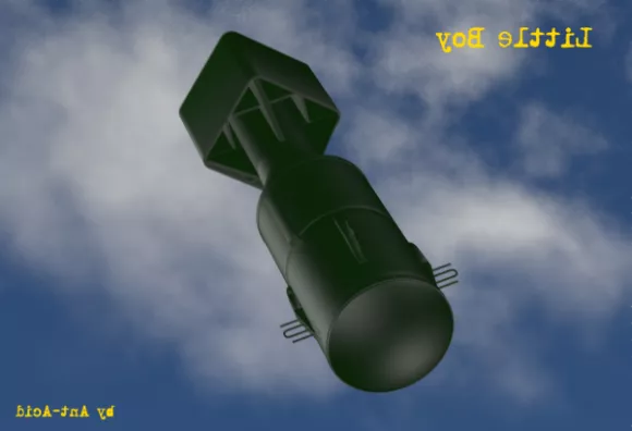 Little Boy Nuke Bomb 3d model Little Boy Nuke Bomb 3d model