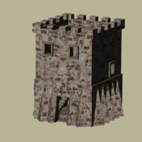 Little Rock Tower 3d model