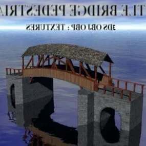 Little Bridge With Stone Pedestrian 3d model