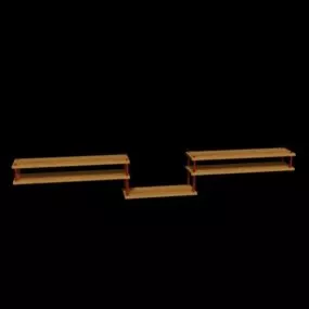 Livingroom Shelf 3d model