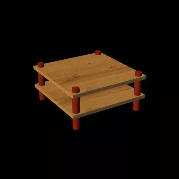 Livingroom Little Table Double Top 3d model Livingroom Little Table Double Top 3d model