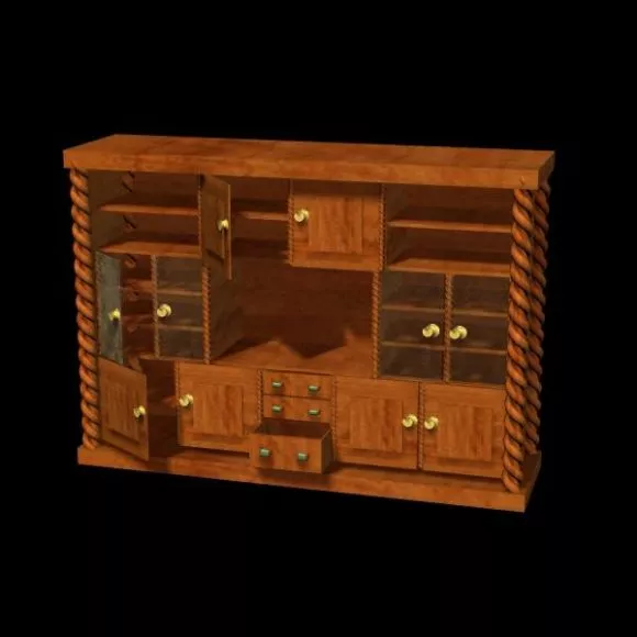 Office Cabinet Library 3d model