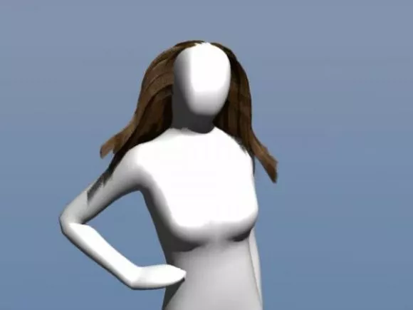 Warrior Girl Character With Rover Robot 3d model