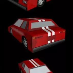 Lowpoly Sports Car Vehicle 3d model