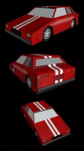 Classic Fire Engine Car 3d model