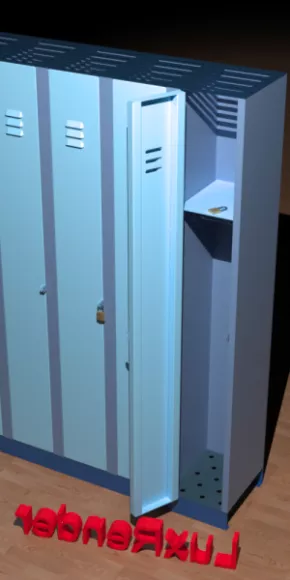 Wine Locker With Glass Door 3d model