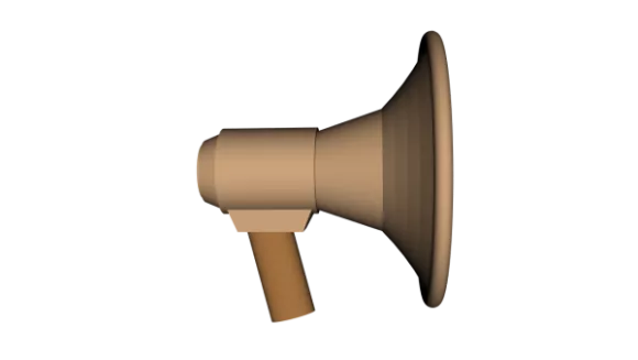 Loud Hailer Speaker Equipment 3d model Loud Hailer Speaker Equipment 3d model