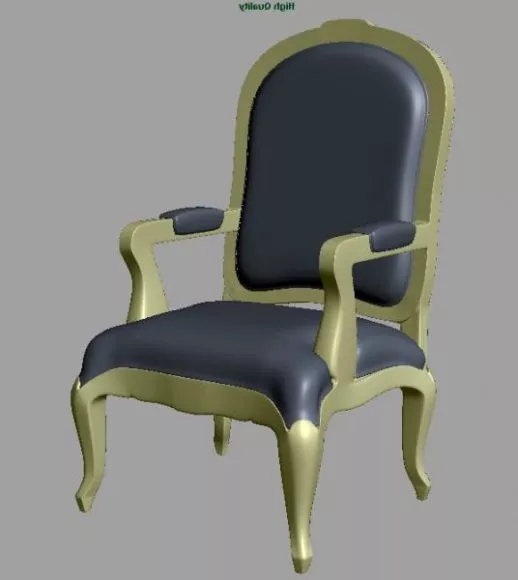 Rattan Chair Stool 3d model
