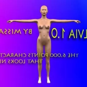 Realistic Woman 3d model