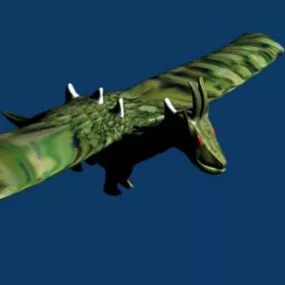 Lowpoly Dragon Animal 3d model