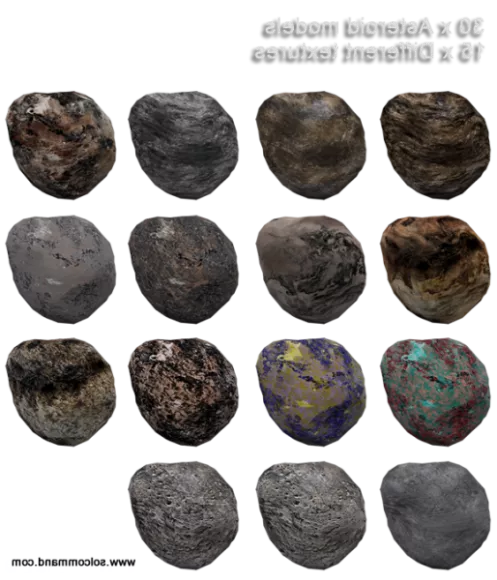 Asteroids Rock Set 3d model Asteroids Rock Set 3d model