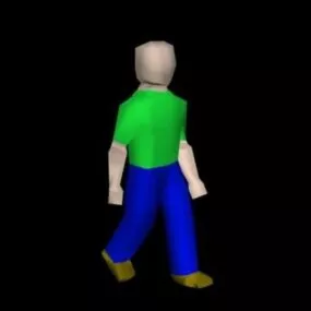 Lowpoly Rigged Boy Character 3d model