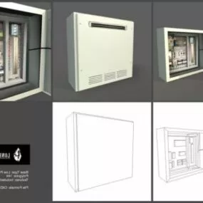 Electric Box Control Panel 3d model