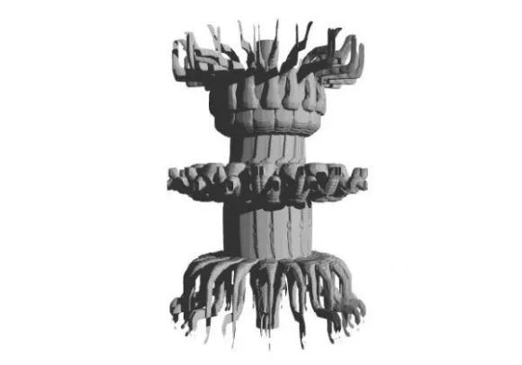 European Building Component Head Column 3d model