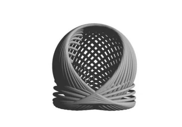 Wire Egg Shape 3d model