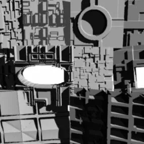 Space Panel Facade 3d model