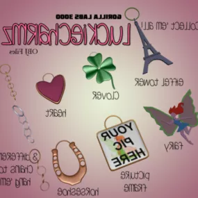 Charm Jewelry Set 3d model