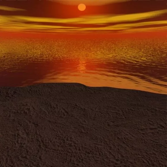 Planet Lake Landscape 3d model