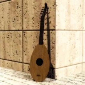 Lute Music Instrument 3d model