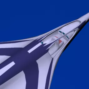 Super Sonic Military Aircraft 3d model