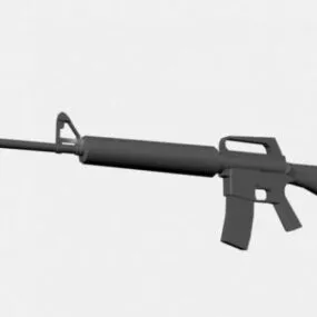 Assault Rifle M16a2 Gun 3d model