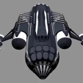 Supersonic Bomber Aircraft 3d model