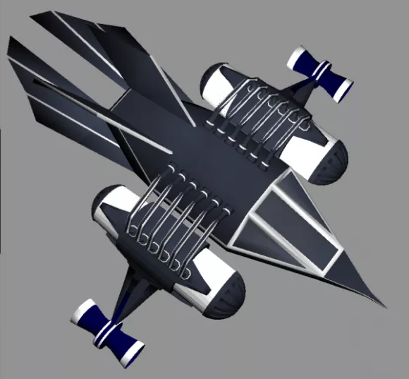 Dragonball Comic Airplane 3d model