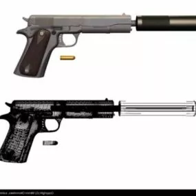 M1911a1 Hand Gun 3d model
