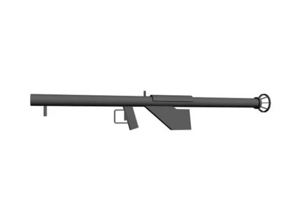 Aks74 Machine Gun Weapon 3d model