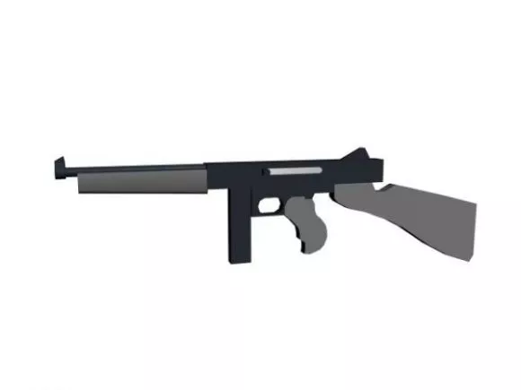 M4a1 Machine Gun 3d model