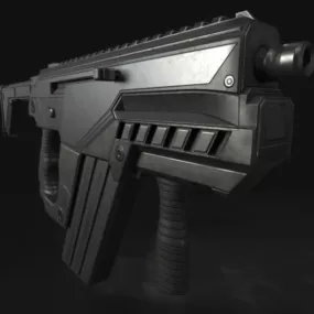 Scifi Gun M24r 3d model