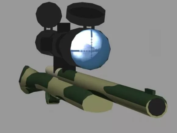 M2 Browning Gun 3d model