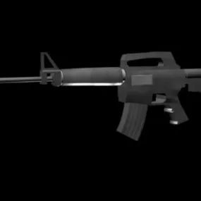 Military M4a1 Rifle Gun 3d model