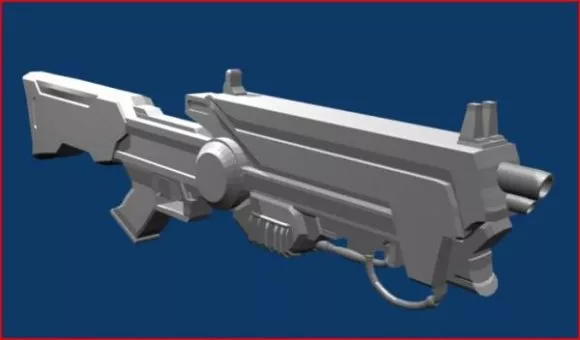 Barrett M95 Gun With Advance Scope 3d model