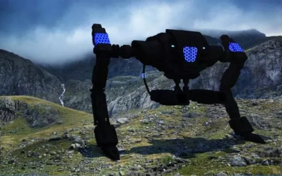 Raid Robot With Gun 3d model