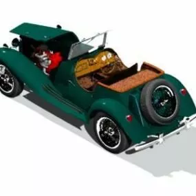 Convertible Car Classic Car 3d model