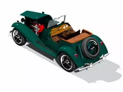 Convertible Car Classic Car 3d model Convertible Car Classic Car 3d model