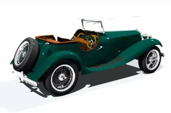 Old Abandoned Pickup Car 3d model